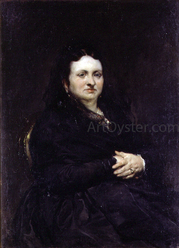  Francisco Domingo Marques Retrato de Dona Carmen Cervera - Art Print