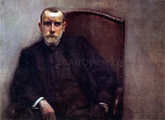  Cecilio Pla y Gallardo Retrato de Hombre - Art Print