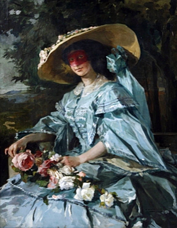  Julio Vila Prades Retrato de Mujer con Sombrero - Art Print