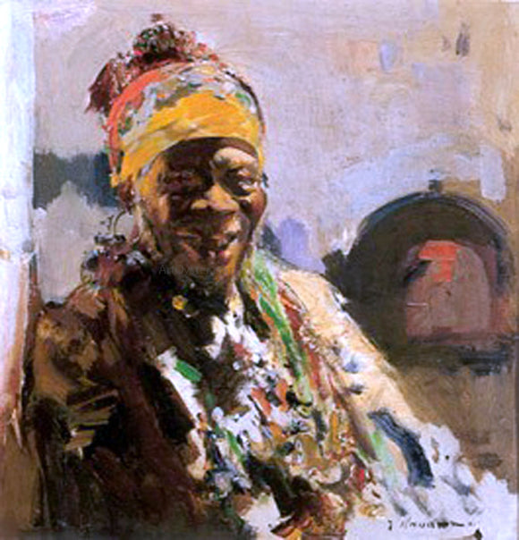  Jose Navarro Llorens Retrato de Negra - Art Print