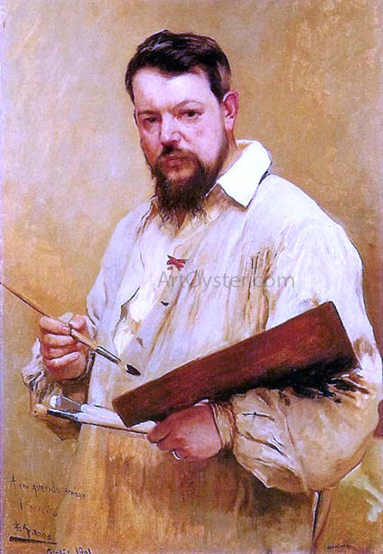  Jose Jimenez Y Aranda Retrato de Sorolla - Art Print