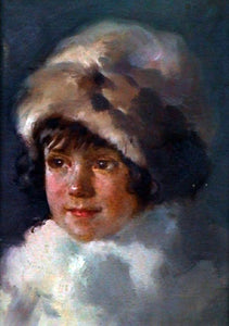  Julio Vila Prades Retrato de su Hija - Art Print