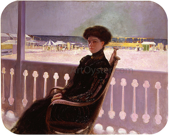  Cecilio Pla y Gallardo Retrato de su Mujer - Art Print