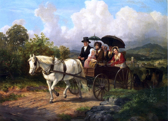  Johannes Simon Oertel Return from Meeting - Art Print