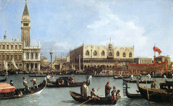  Canaletto A Return of the Bucentaurn to the Molo on Ascension Day - Art Print