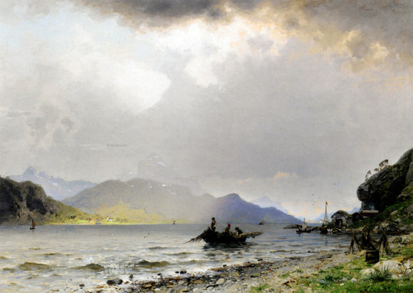  Georg Anton Rasmussen Return of the Fishing Fleet - Art Print