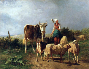  Constant Troyon A Return of the Herd - Art Print