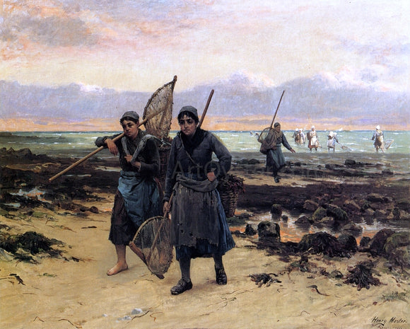  Henry Mosler Return of the Shrimp Fishers - Art Print