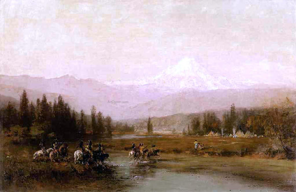  Thomas Hill Return of the War Party - Art Print