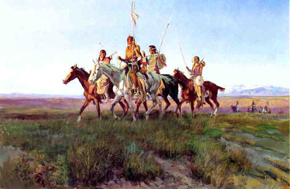  Charles Marion Russell Return of the War Party - Art Print