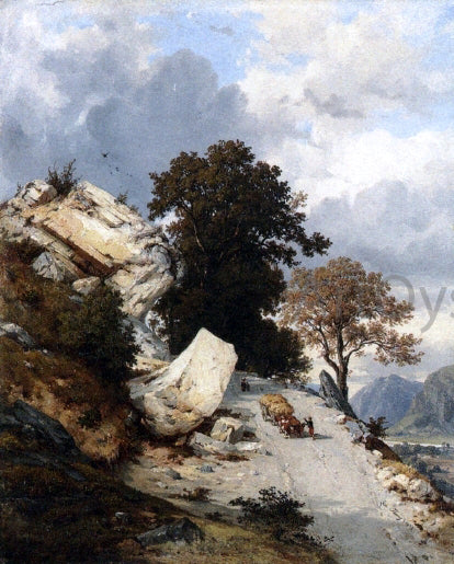  Francois-Antoine-Leon Fleury Returning from the Field - Art Print