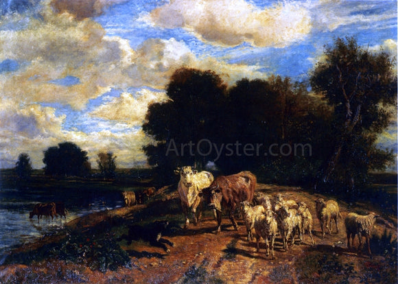  Giuseppe Palizzi Returning to Pasture - Art Print