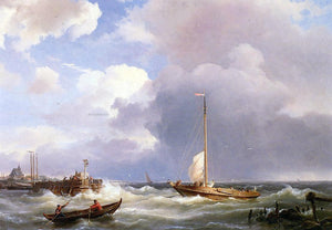  The Elder Hermanus Koekkoek Returning to the Sound - Art Print