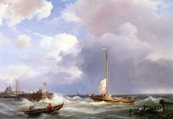  The Elder Hermanus Koekkoek Returning to the Sound - Art Print