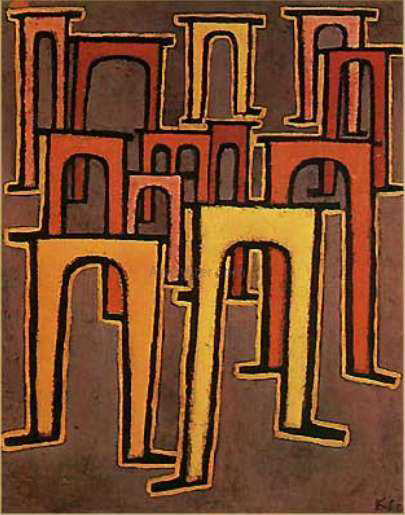  Paul Klee Revolution of the Viaduct - Art Print