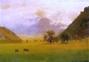  Albert Bierstadt Rhone Valley - Art Print