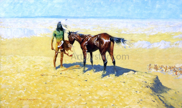  Frederic Remington Ridden Down - Art Print