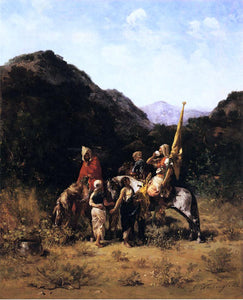  Georges Washington Riders in the Mountain - Art Print