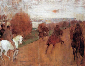  Edgar Degas Riders on a Road - Art Print