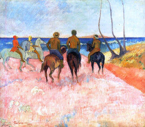  Paul Gauguin Riders on the Beach - Art Print
