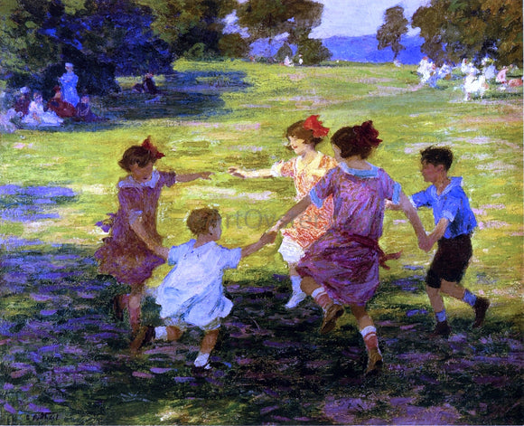  Edward Potthast Ring Around the Rosie - Art Print