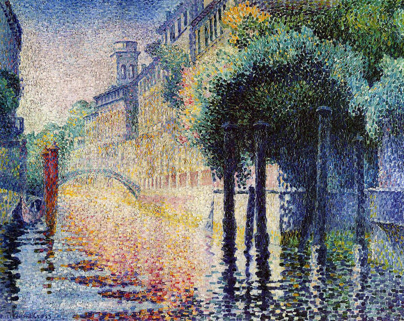  Henri Edmond Cross Rio San Trovaso, Venice - Art Print