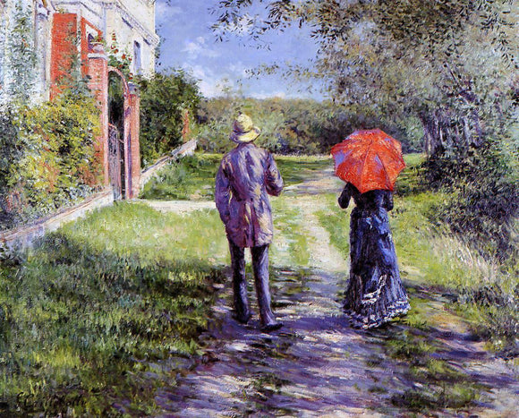  Gustave Caillebotte A Rising Road - Art Print