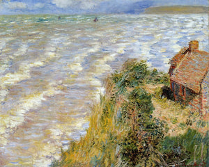  Claude Oscar Monet A Rising Tide at Pourville - Art Print