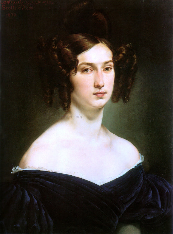  Francesco Hayez Ritratto della contessa Luigia Douglas Scotti d'Adda - Art Print