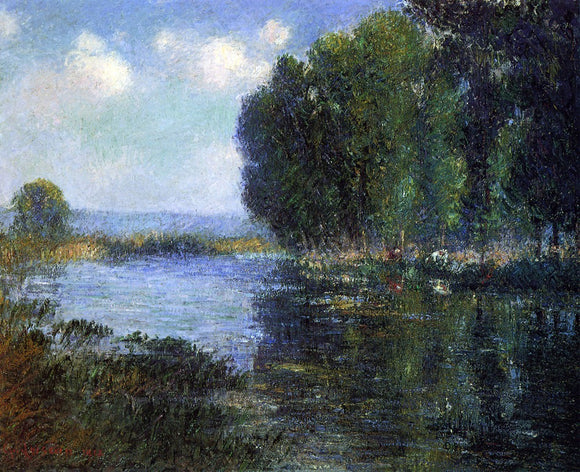  Gustave Loiseau River Bend in Normandy - Art Print