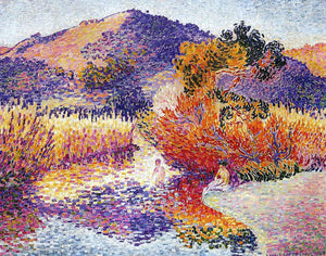  Henri Edmond Cross River in Saint-cir - Art Print