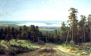  Ivan Ivanovich Shishkin River Kama near Elabuga - Art Print