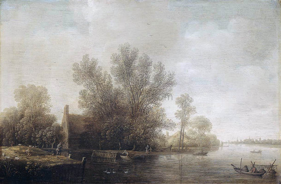  Pieter Jansz. Van Asch River Landscape - Art Print