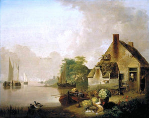  Jan Van Os River Landscape - Art Print