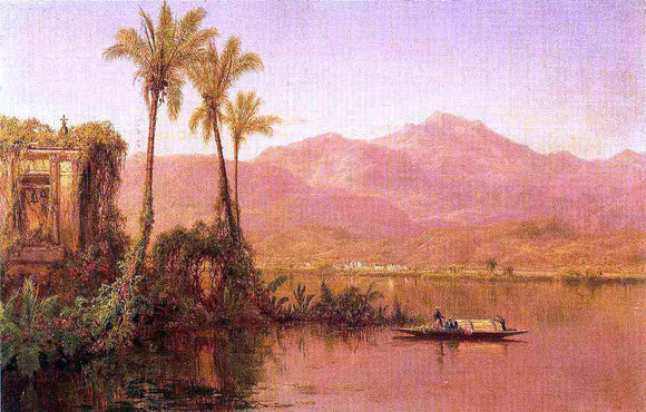 Louis Remy Mignot River Scene, Ecuador - Art Print