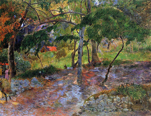  Paul Gauguin River under the Trees, Martinique - Art Print
