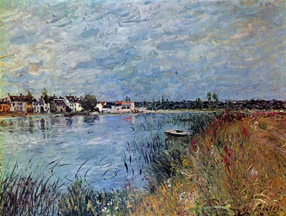  Alfred Sisley Riverbank at Saint-Mammes - Art Print