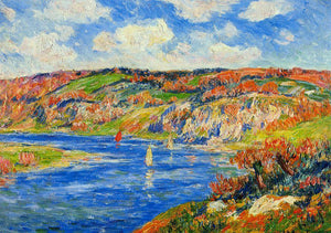  Henri Moret Riviere de St. Paurice, Finistere - Art Print
