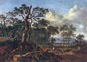  Jan Wynants Road beside the Forest - Art Print
