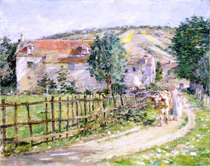  Theodore Robinson Road by the Mill - Art Print