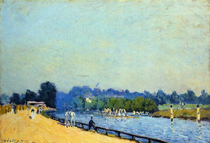  Alfred Sisley Road from Hampton Court - Art Print