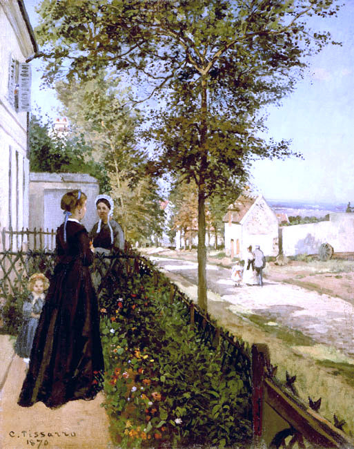  Camille Pissarro Road from Versailles to Louveciennes - Art Print