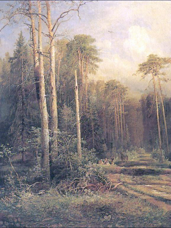  Alexei Kondratevich Savrasov Road in a forest - Art Print