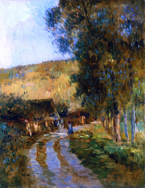  Albert Lebourg Road in the Vallee de L'Iton - Art Print