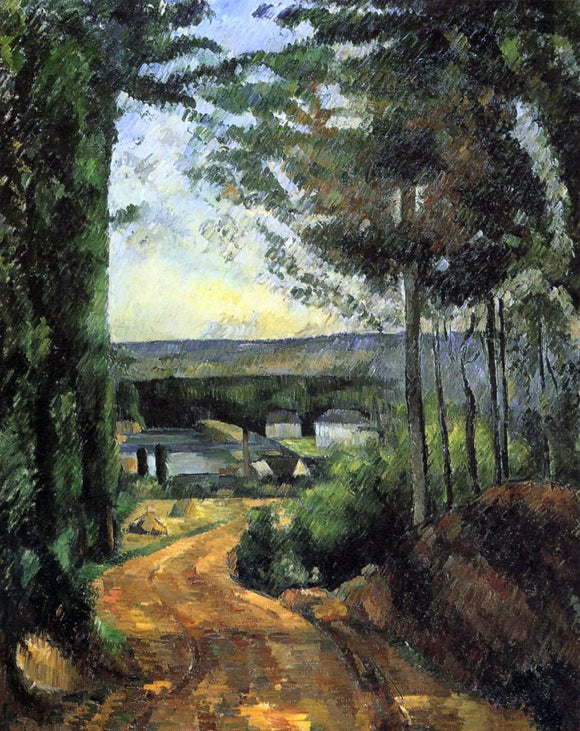  Paul Cezanne Road, Trees and Lake - Art Print