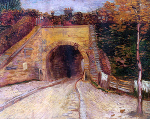  Vincent Van Gogh Roadway with Underpass (also known as The Viaduct) - Art Print