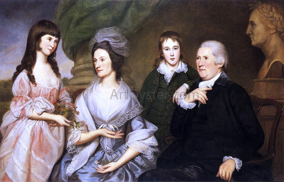 Charles Willson Peale Robert Goldsborough and Family - Art Print