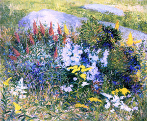  John Leslie Breck Rock Garden at Giverny - Art Print