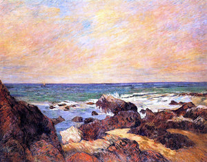  Paul Gauguin Rocks and Sea - Art Print