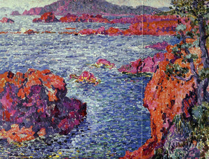  Theo Van Rysselberghe Rocks at Antheor - Art Print